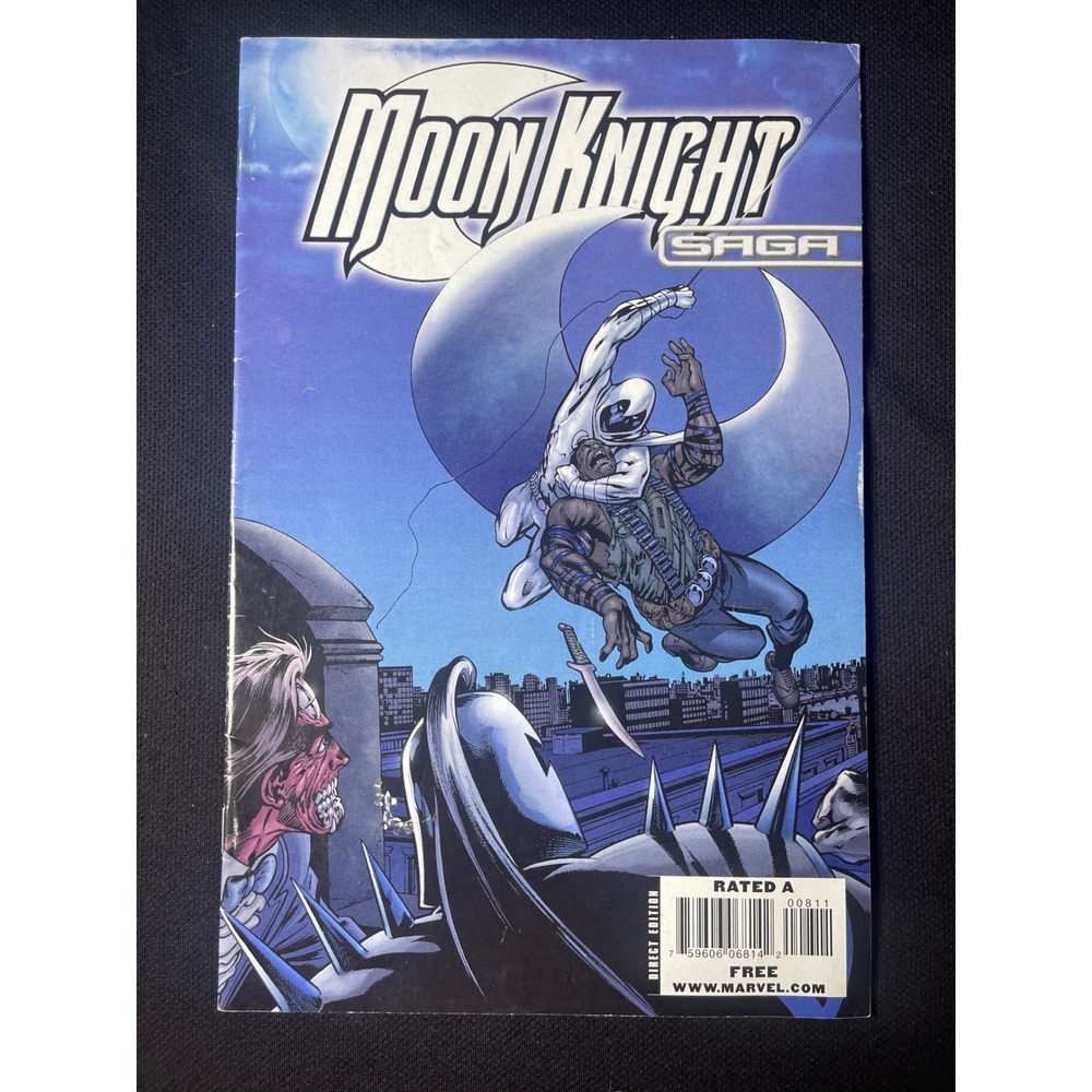 Moon Knight Saga Comic Book 00811 Rated A Direct‎ Edition Marvel Comics